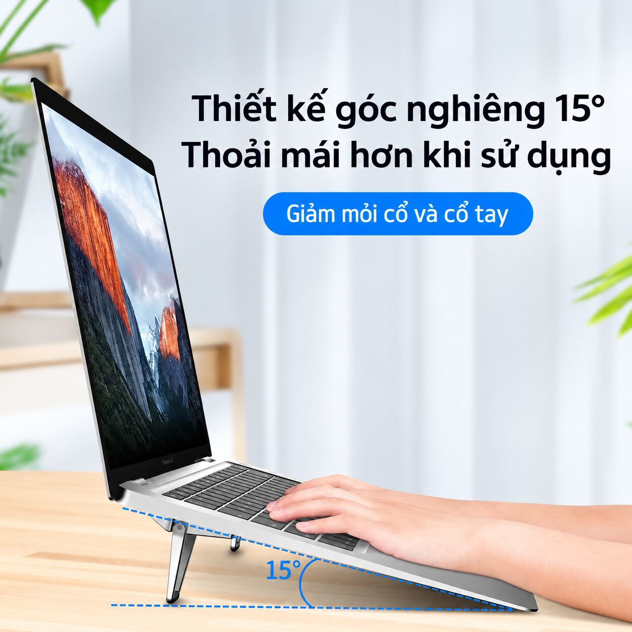 Hình ảnh cận cảnh chất liệu hợp kim nhôm cao cấp của đế tản nhiệt